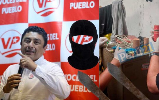 Encuentran dinamita, machetes, pasamontañas en local político de Guillermo Bermejo