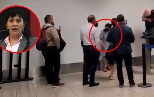 “sinvergüenza”, “esposa de ladrón”, le gritan a Lilia Paredes en el aeropuerto Jorge Chávez | VIDEO