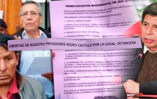 Gremios de 7 regiones acuerdan reiniciar huelga 4 de enero para exigir la libertad de Pedro Castillo | VIDEO