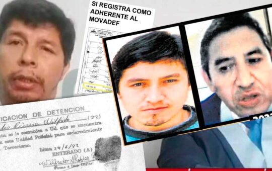 Abogado de Pedro Castillo estuvo preso 12 años por terrorismo y firmó por Movadef