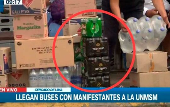 UNMSM: Manifestantes para la marcha “Toma de Lima” reciben de donación “bebidas alcohólicas” | VIDEO