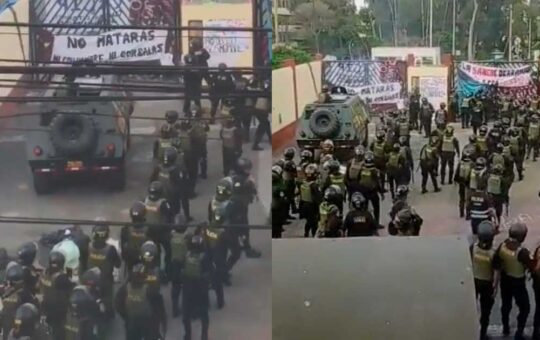 Estudiantes de la UNMSM tras intervención de la PNP: “¡La gasolina! ¡La gasolina!”