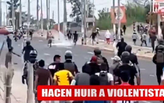 Ica: Ciudadanos salen a las calles para apoyar a la policía y hacen huir a vándalos