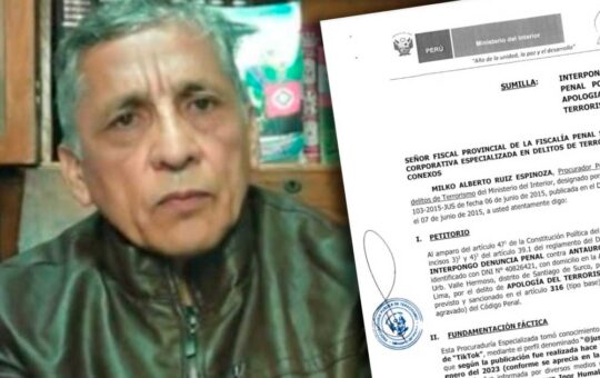 Procuraduría denunció ante Fiscalía a Antauro Humala por apología al terrorismo