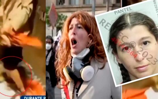 Mujer que pisoteó la bandera nacional podría ser sentenciada a cuatro años de prisión efectiva