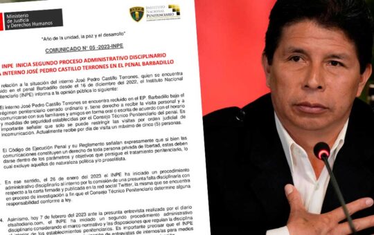 INPE abre proceso administrativo disciplinario a Pedro Castillo por ofrecer entrevista sin autorización