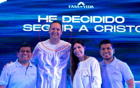 Salaverry decidió “seguir a Cristo” y se bautizó en la iglesia cristiana “Casa de Vida”