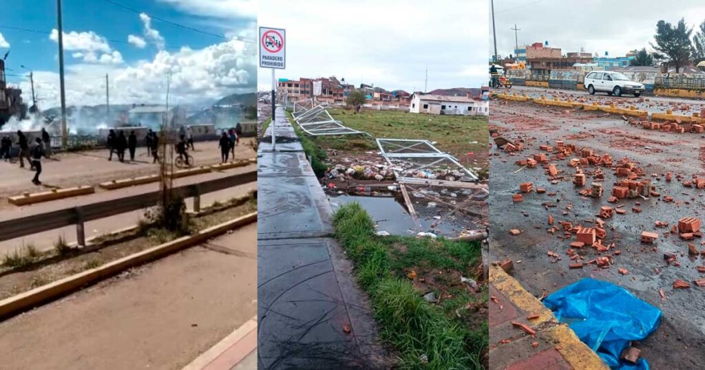 Puno: 23 heridos en enfrentamiento tras violentas protestas en la toma del aeropuerto de Juliaca