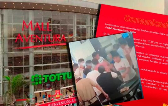 Mall Aventura de Santa Anita se pronuncia tras balacera en el centro comercial