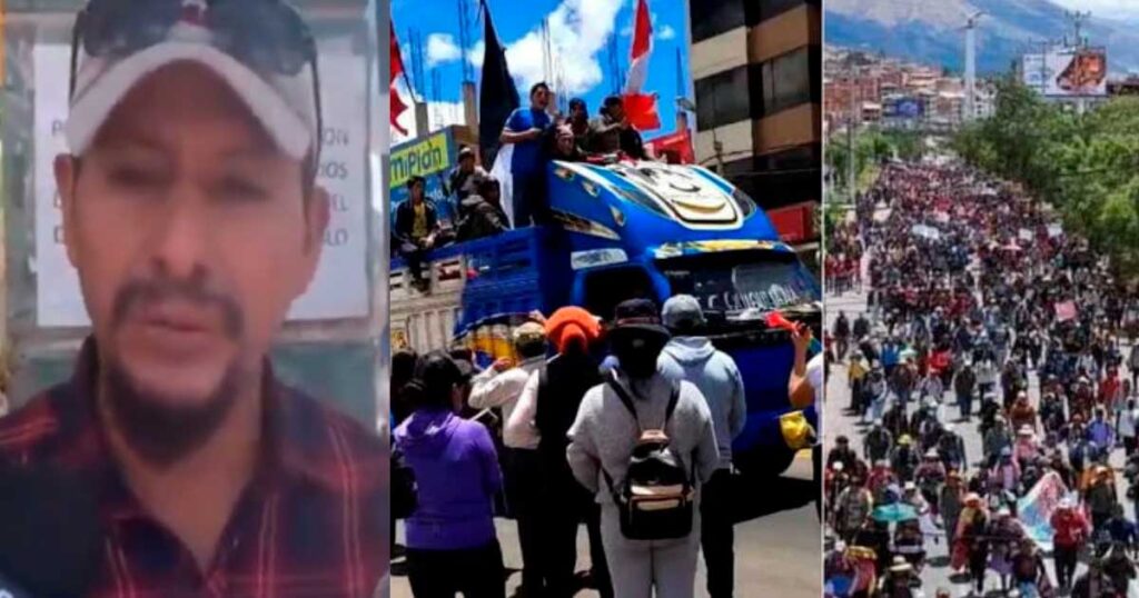 Manifestantes que llegaron a Lima para protestar denuncian que les dieron alimento malogrado