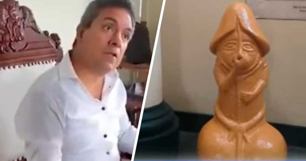 Alcalde de Trujillo faltó el respeto a periodista por cuestionar huaco erótico: “¿Y te ha gustado o no?” | VIDEO