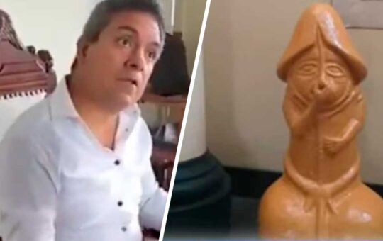 Alcalde de Trujillo faltó el respeto a periodista por cuestionar huaco erótico: “¿Y te ha gustado o no?” | VIDEO