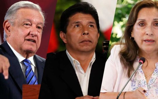 AMLO defiende al golpista Castillo y llama “presidenta espuria” a Dina Boluarte