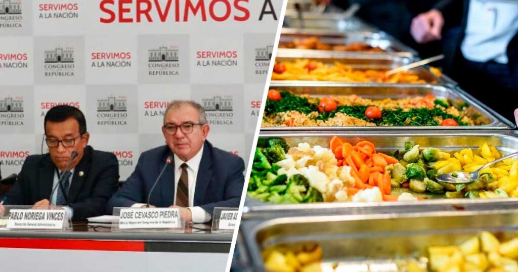 Congreso cancela el servicio de buffet de S/80 y congresistas pagarán su almuerzo