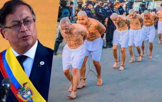 Gustavo Petro indignado por cárceles para pandilleros asesinos de El Salvador