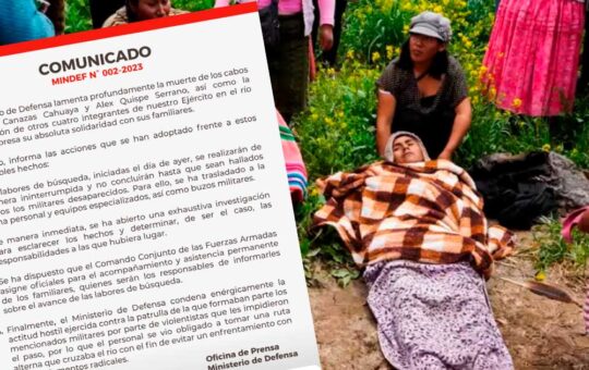 Mindef confirma muerte de dos soldados y cuatro desaparecidos en el río Ilave