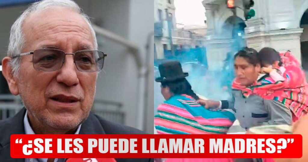 Ministro de Educación a mujeres por llevar niños a protestas: “Ni los animales exponen a sus hijos” | VIDEO