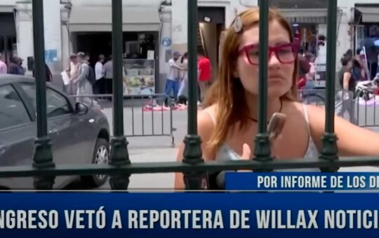 Congreso de la República vetó a reportera de Willax por informe de desayunos