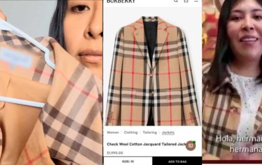 Betssy Chávez se pronuncia sobre el costoso saco a cuadros de marca Burberry