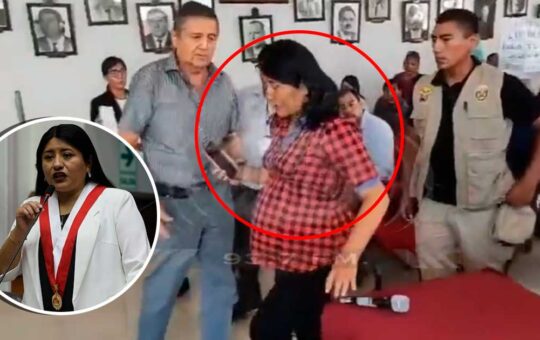 Tacna: Congresista Limachi es expulsada con gritos e insultos, “¡Pague lo que debe!”