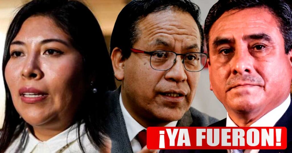 Congreso: Pleno debatirá y votará hoy acusación contra Betssy Chávez, Willy Huerta y Roberto Sánchez