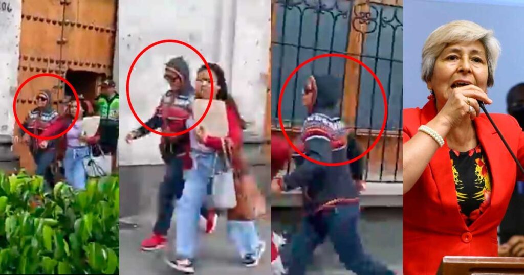 Arequipa: María Agüero salió huyendo totalmente camuflada para no ser identificada por manifestantes