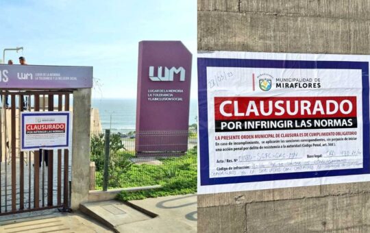 Municipalidad de Miraflores clausuró el LUM por no contar con certificados de seguridad