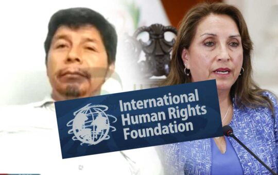 ONG ‘International Human Rights Foundation’ dice que solo reconoce a Pedro Castillo como presidente