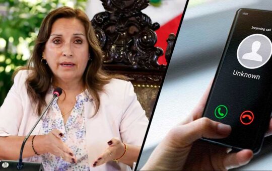 Gobierno advierte que hay inescrupulosos que se hacen pasar como Dina Boluarte por teléfono