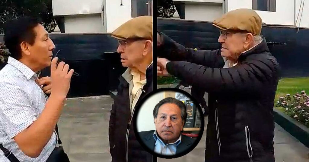 Ex ministros de Alejandro Toledo se enfrentan a golpes por expresidente | VIDEO