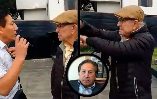 Ex ministros de Alejandro Toledo se enfrentan a golpes por expresidente | VIDEO