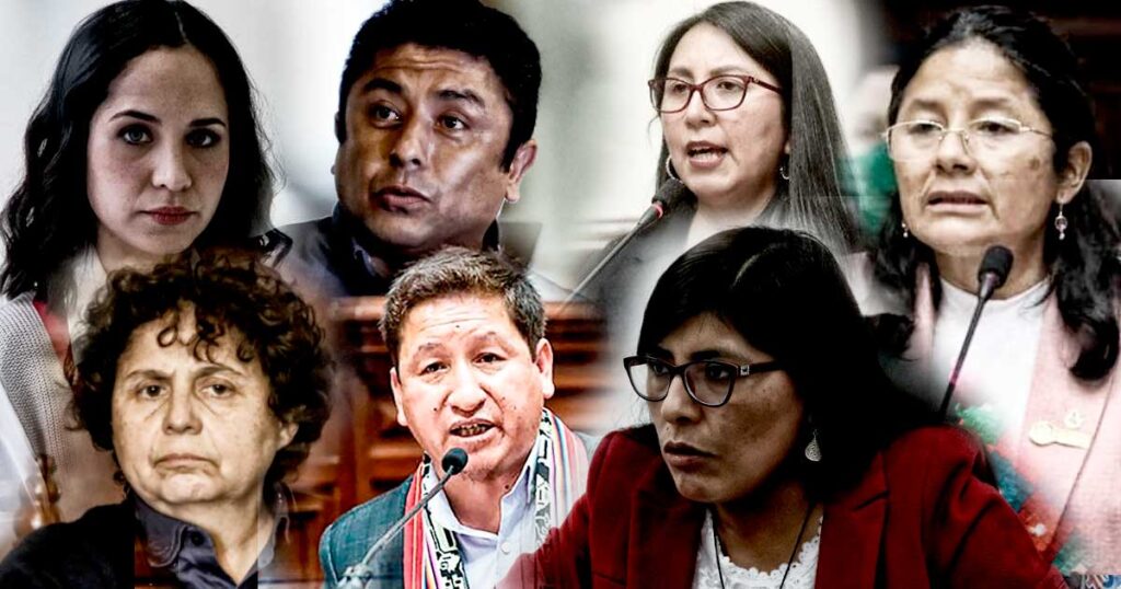 Bazán, Bermejo, Paredes, Bellido, entre otros que votaron en contra del curso de Educación Cívica