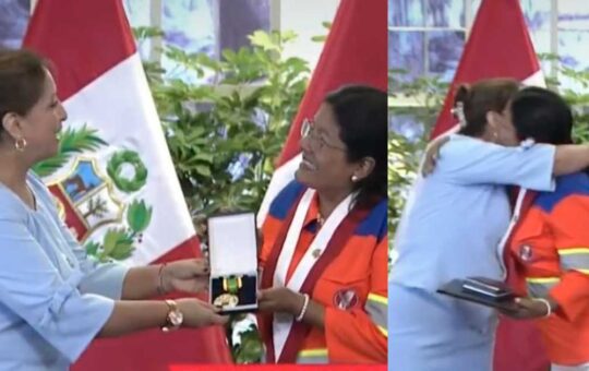 Isabel Cortez es condecorada por el gobierno de Boluarte con la orden del Trabajo en el grado de “Oficial”