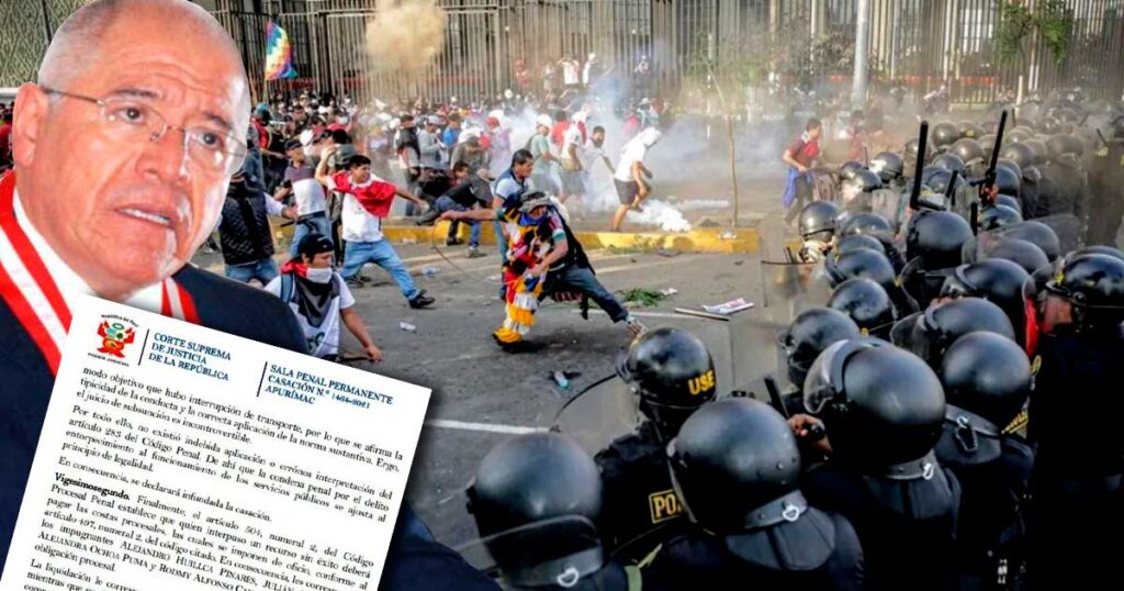 Corte Suprema sentencia que la protesta violenta es un delito 