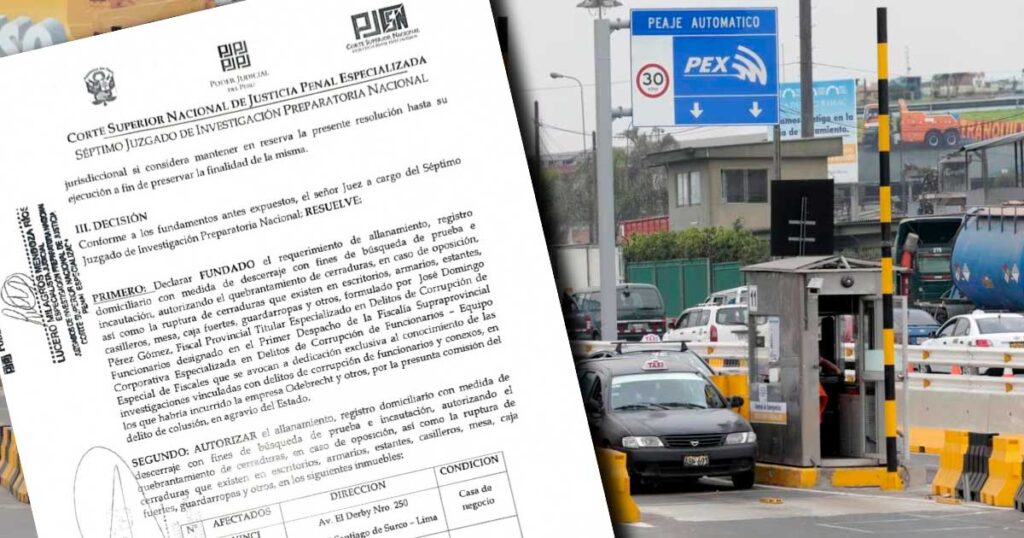 Fiscalía allana oficinas de Lima Expresa, Vinci Highways y Estudio Echecopar