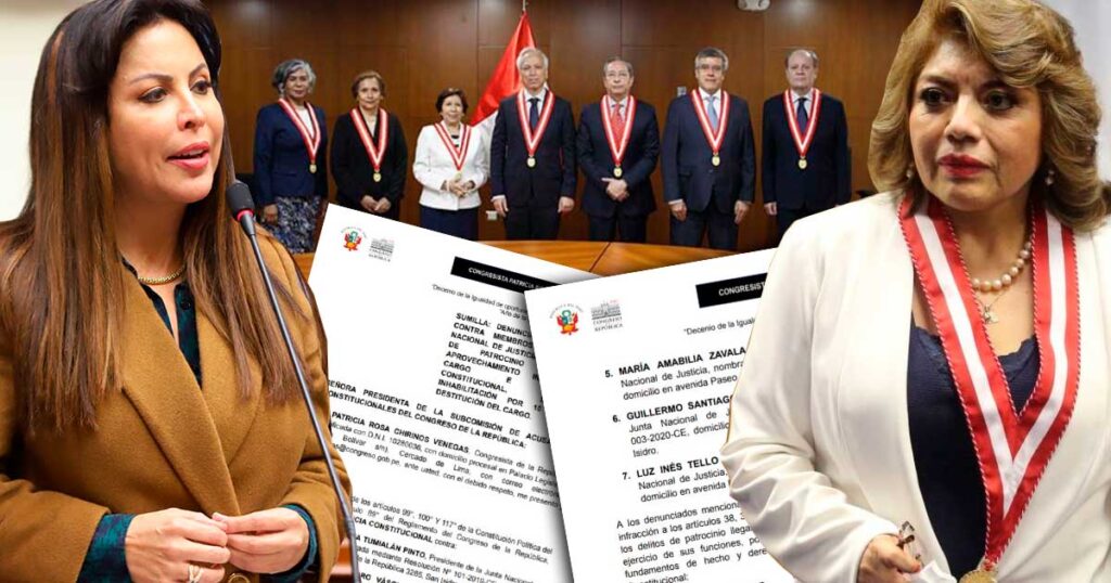 Chirinos presenta denuncia constitucional contra la JNJ por pronunciarse en defensa de Zoraida Ávalos