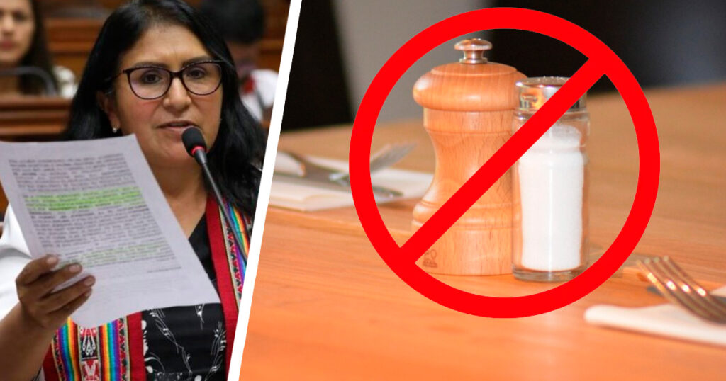 Congresista Ugarte presenta PL que prohíbe poner saleros en las mesas de los restaurantes
