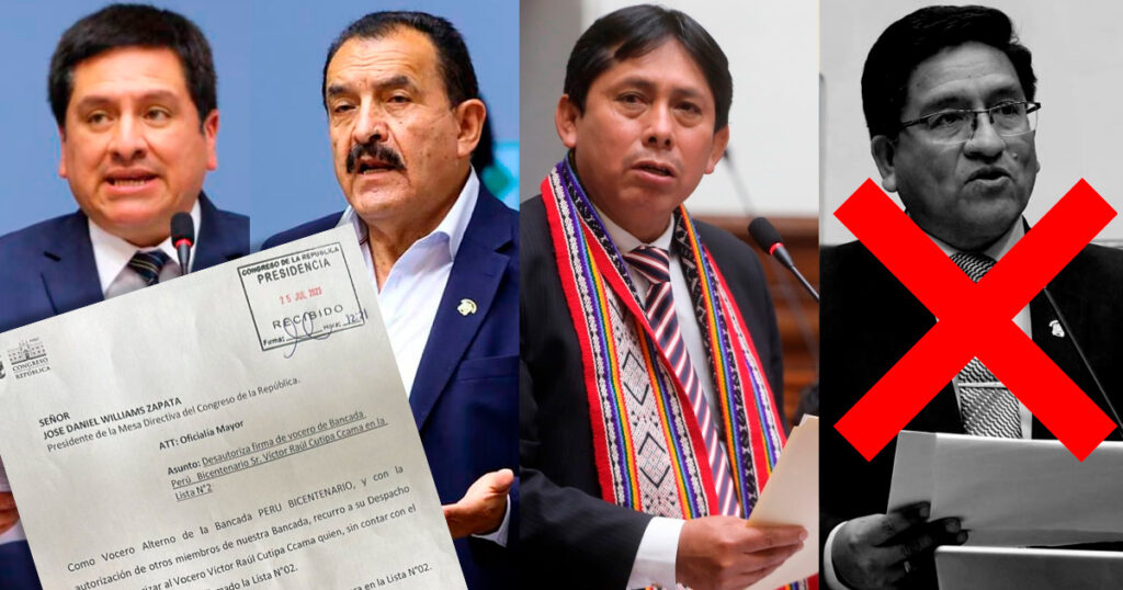 Congreso: Perú Bicentenario no participará en la Lista Nº2 para al Mesa Directiva