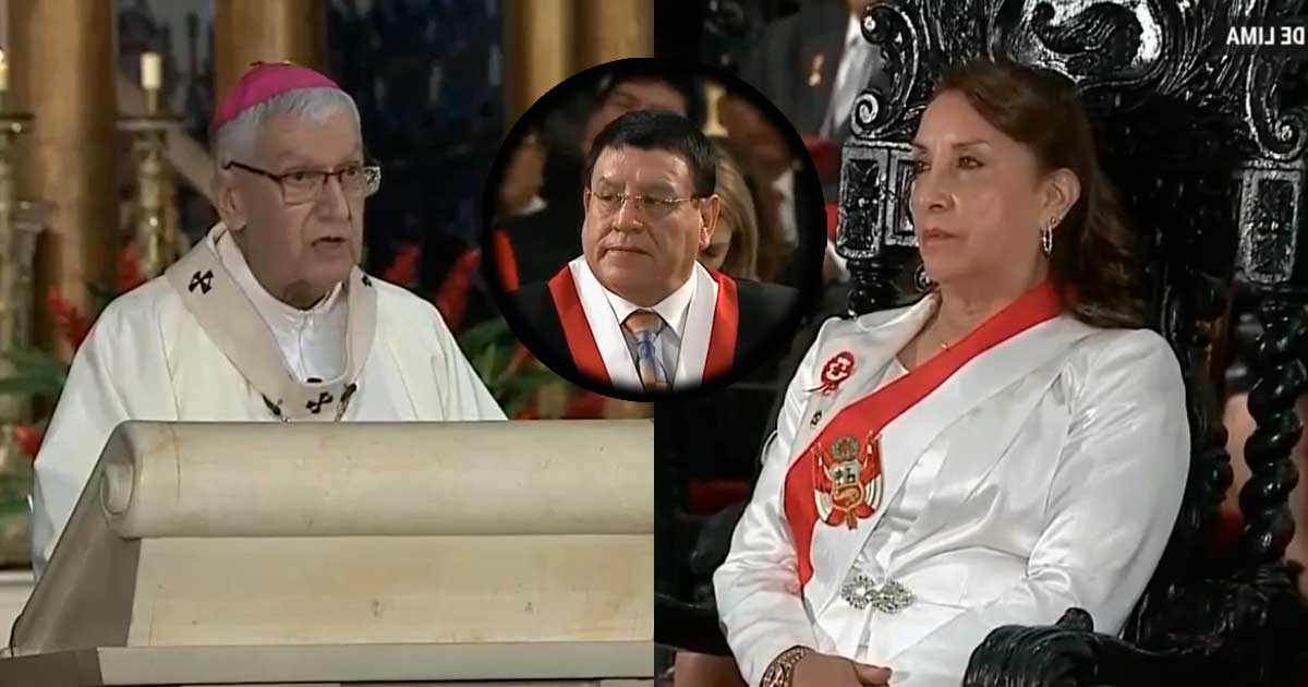 Arzobispo de Lima pide a Dina Boluarte y Alejandro Soto reconocer sus errores y atender las demandas del pueblo