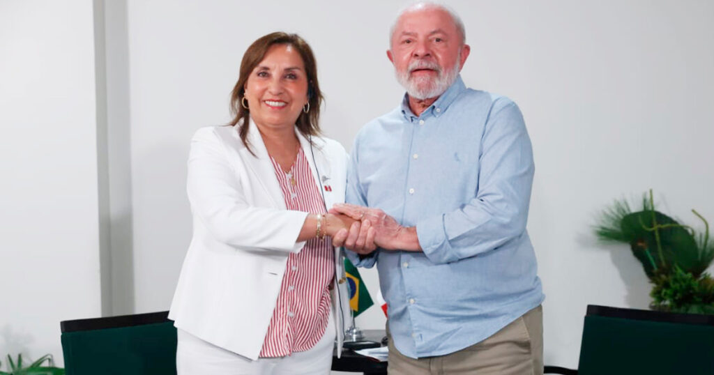 Dina Boluarte y Luiz Inácio Lula da Silva sostuvieron reunión bilateral