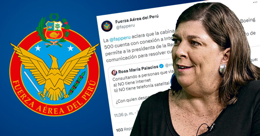 Fuerza Aérea del Perú desmiente a Rosa María Palacios tras difundir Fake News