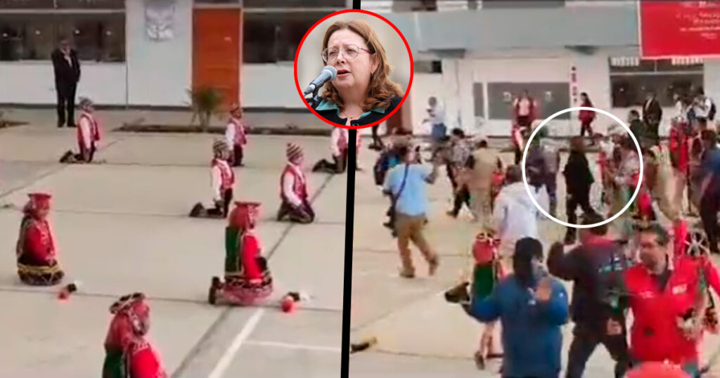 Critican a ministra de Educación por “pasar por encima” de niños que se encontraban danzando