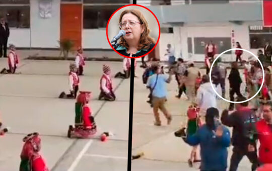 Critican a ministra de Educación por “pasar por encima” de niños que se encontraban danzando