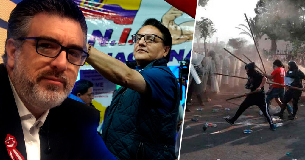 Carlos Cornejo compara asesinato de candidato de Ecuador con muertes en protestas