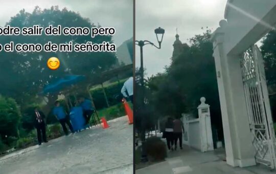 Pareja sorprende al llegar a Astrid & Gastón al ritmo de Pascualillo