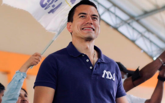 Balacera durante recorrido del candidato presidencial Daniel Noboa