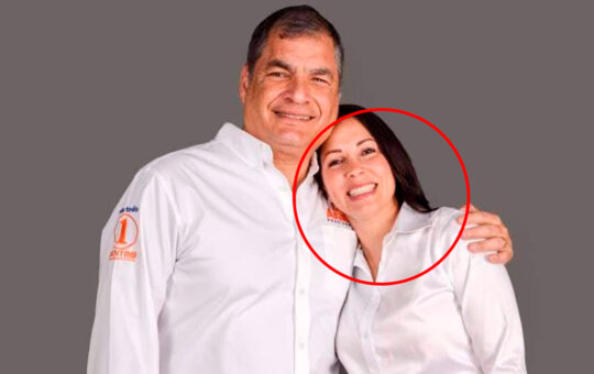 Candidata ‘correista’ a la presidencia, Luisa González viene liderando las votaciones