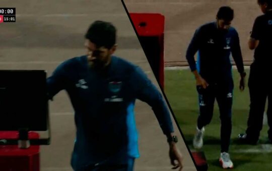 Sebastián Abreu rompió la pantalla del VAR tras el empate de ADT ante Vallejo al último minuto