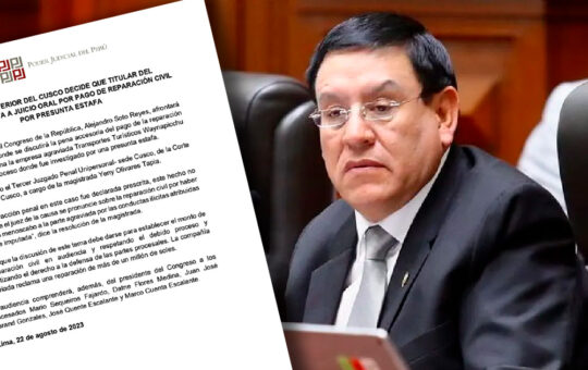 PJ ordenó juicio oral contra Alejandro Soto por caso Waynapicchu