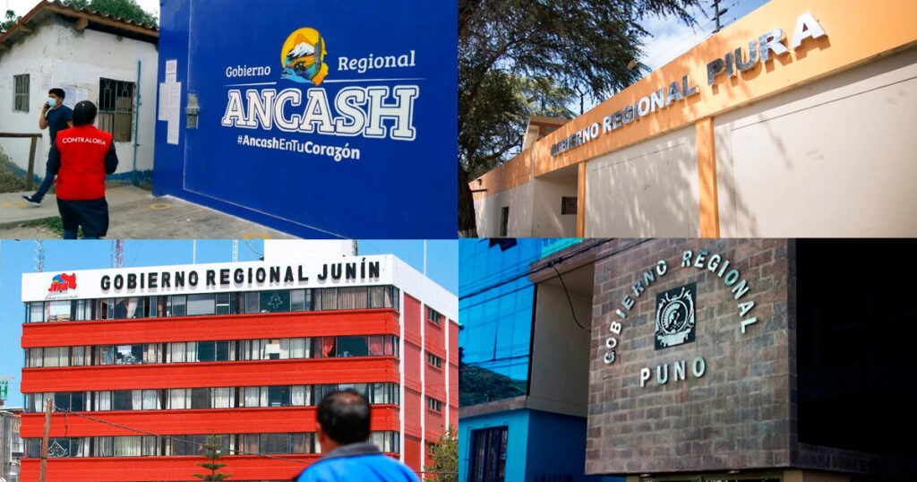 Ancash, Piura, Puno y Junín entre los gobiernos regionales con más corrupción